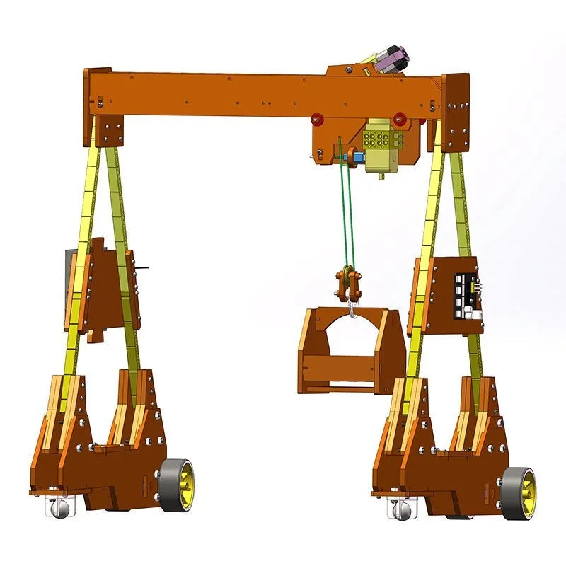Remote Control Gantry Crane DIY Toy for Kids