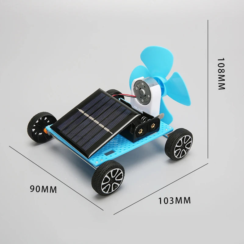 Solar Wind Power Car DIY Puzzle Toy