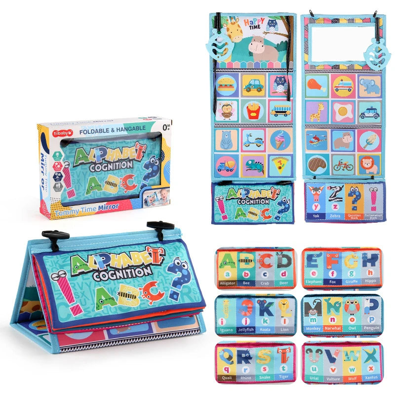 Newborn Sensory Toy – Crinkle Book with Mirror for Brain Development