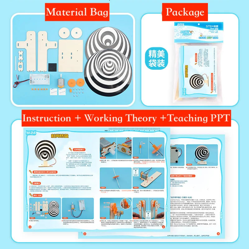 Montessori Rotorelief Science Puzzle Set