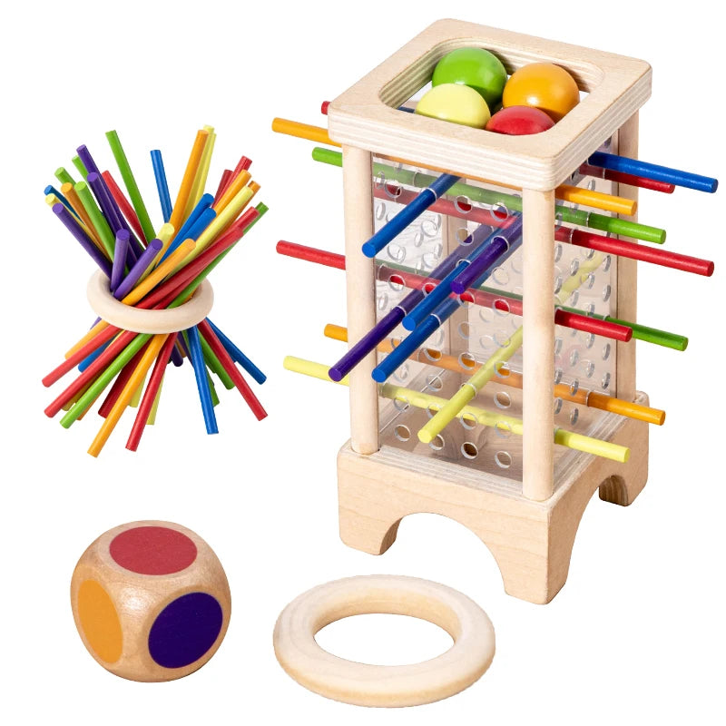 Montessori Stick Puzzle – Acrylic Cylinder Strategy Toy