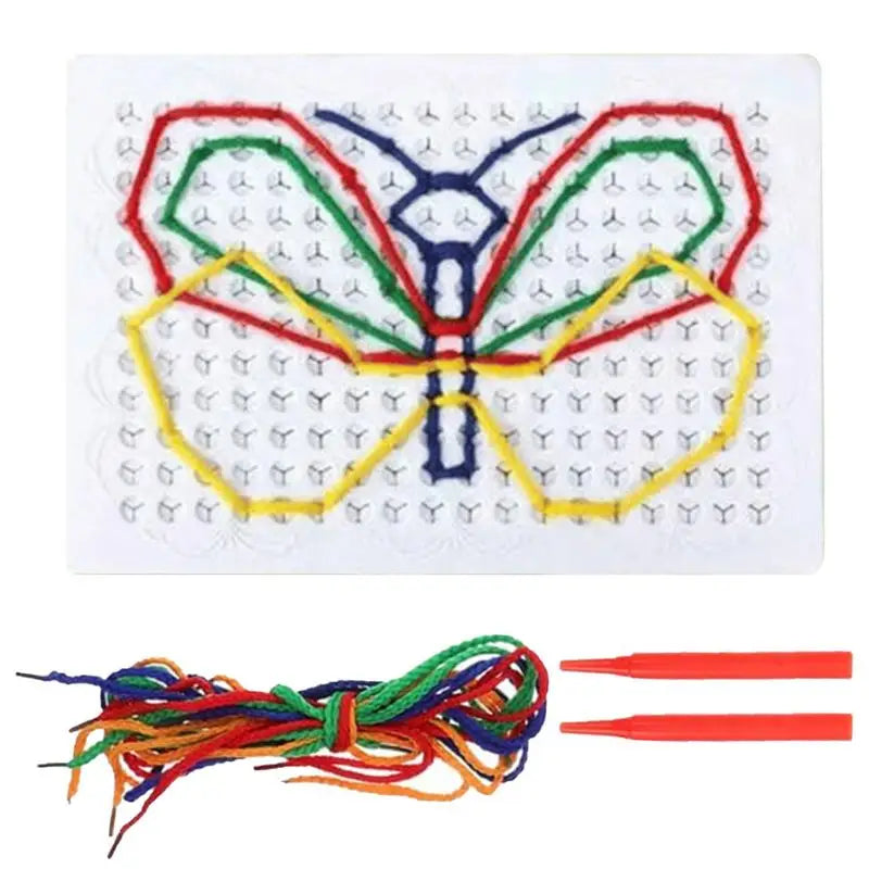 Colorful Threading Toy for Toddlers