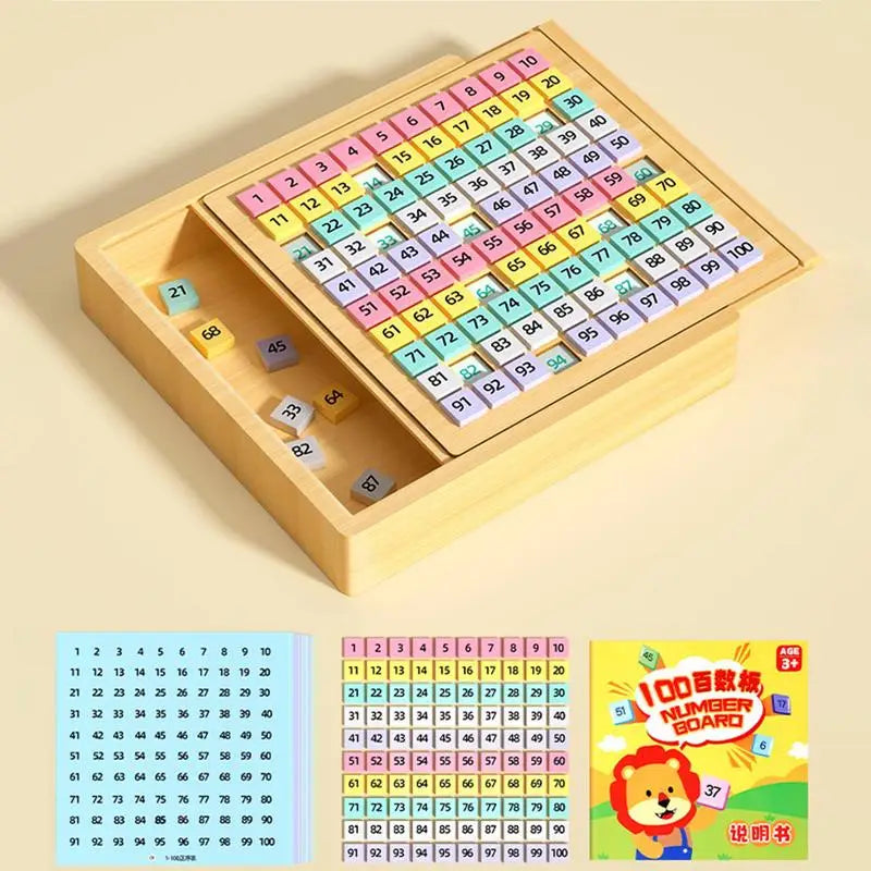 Wooden Sudoku Puzzle Board with Number Drawer
