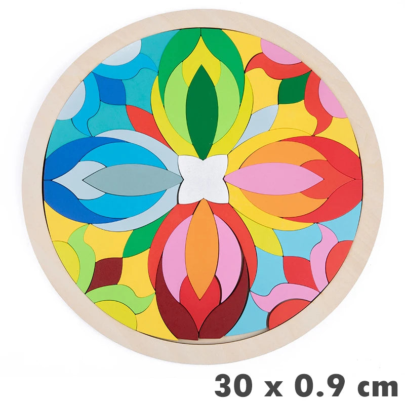 Montessori Rainbow Blocks – Geometry Puzzle
