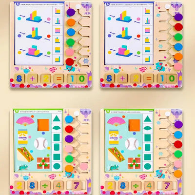 Colorful Math Matching Blocks Game
