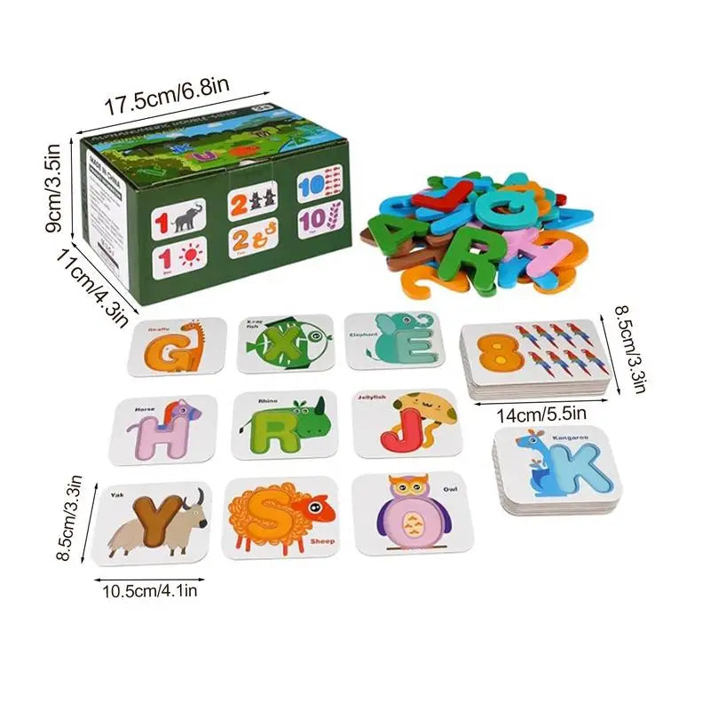Alphabet and Number Flash Cards for Toddlers
