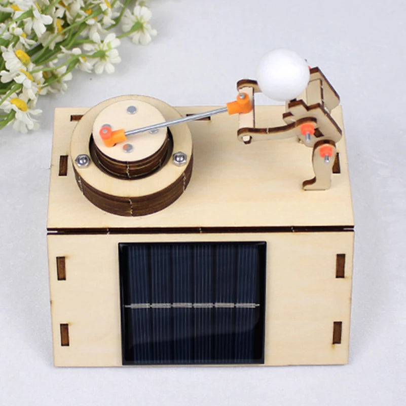 Solar Grinding Mill DIY Physics Toy for Kids