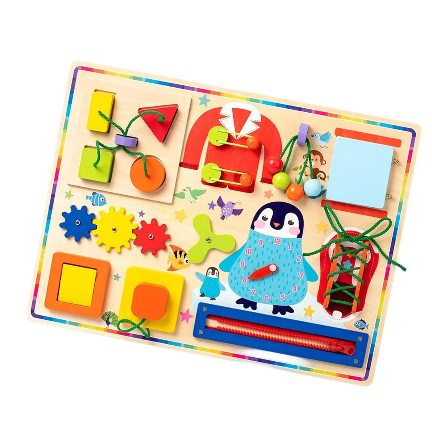 Busy Board Fine Motor Toy for Preschoolers