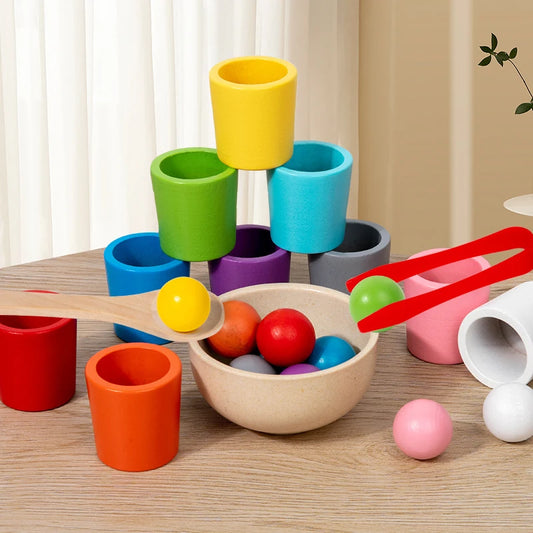 Montessori Sorting Cups – Early Learning Cognition Game
