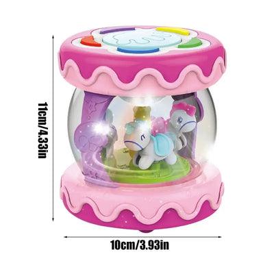 Musical Rotating Light Up Drum Toy