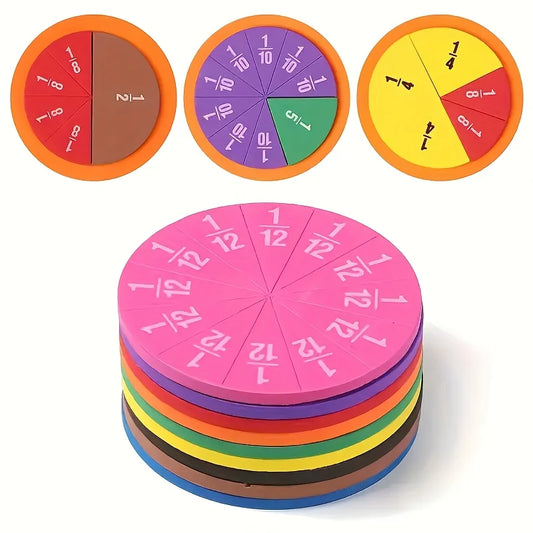 STEM Fraction Set – 51pc Hands-On Math Learning Kit