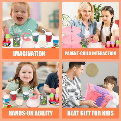 Play Kitchen Set with Pots and Pans