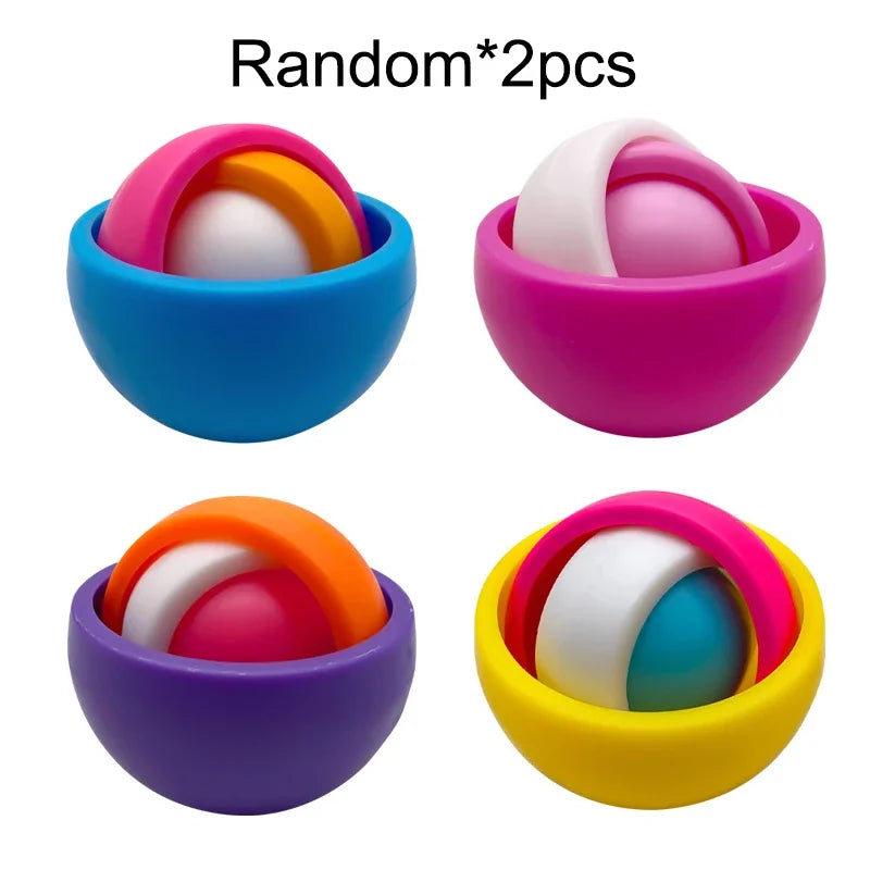 3D Gyro Ball Fidget Toy – Rotating STEM Spinner