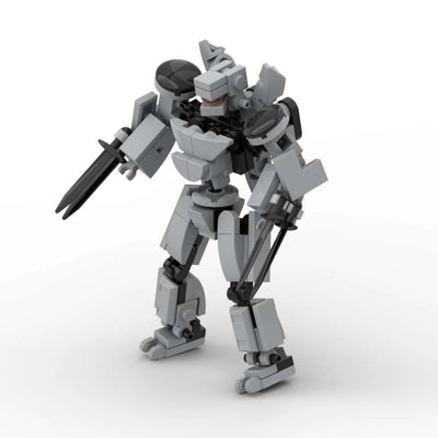 Mecha Warrior Blocks Model