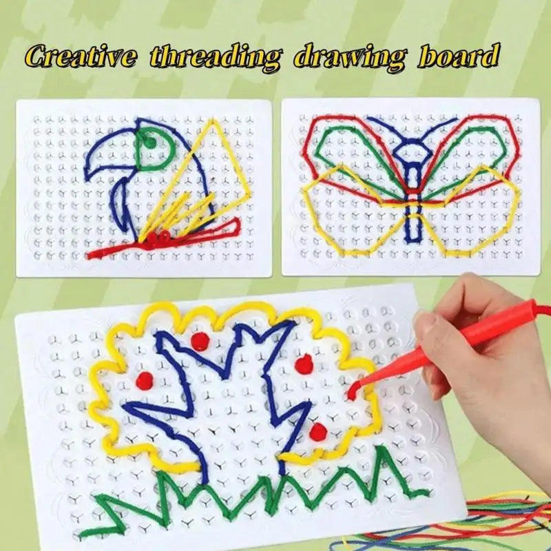 Colorful Threading Toy for Toddlers