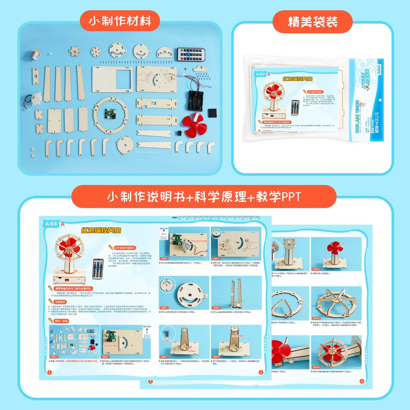 DIY Infrared Remote Fan Science Kit