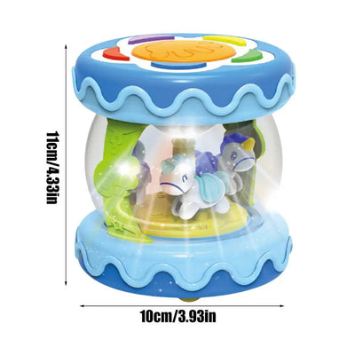 Musical Rotating Light Up Drum Toy