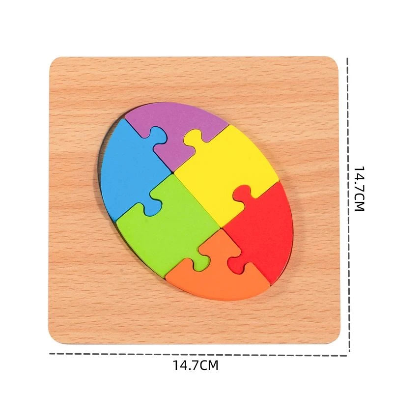 Wooden Tangram Puzzle Montessori Toy for Kids