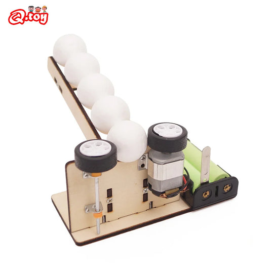 DIY Wooden Pitching Machine STEM Puzzle for Hands-On Learning