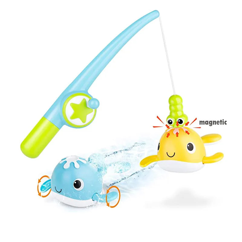 Magnetic Fishing and Whale Bath Toy