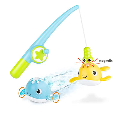 Magnetic Fishing and Whale Bath Toy