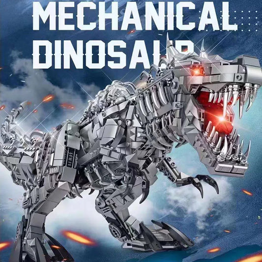 Dinosaur Building Blocks Set – Large T-Rex Model with Lights