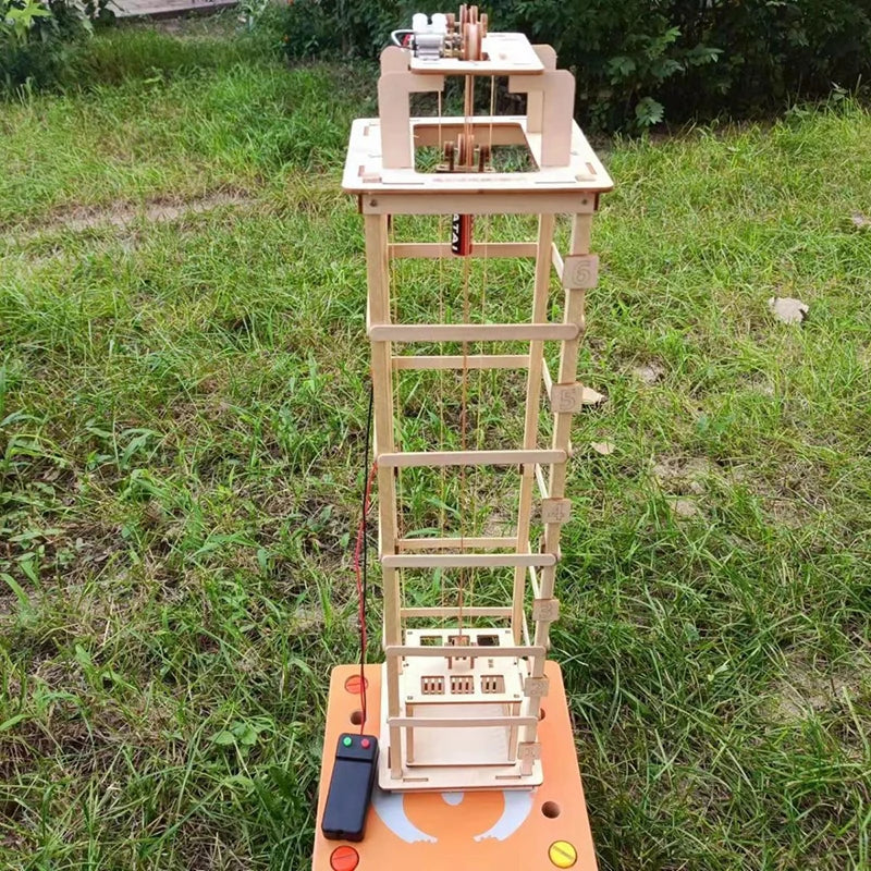 Six-Story Elevator Physics Toy for Kids