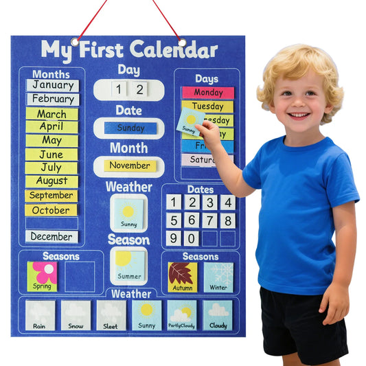 Montessori Felt Calendar – Daily Learning Board for Kids