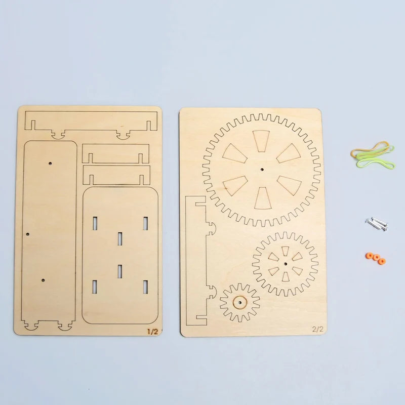 Wooden Gear Wheel DIY STEM Toy for Kids