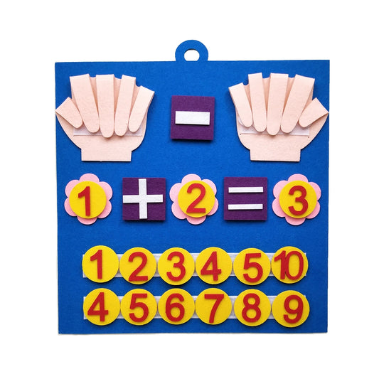 Montessori Felt Number Counting Board for Toddlers
