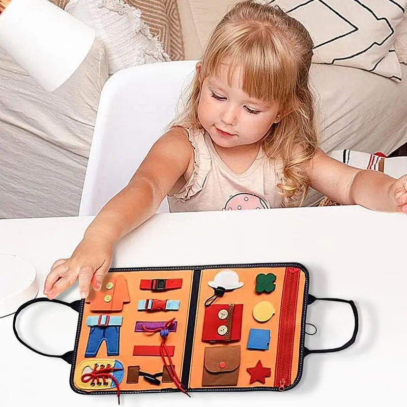 Montessori Sensory Quiet Book for Travel Learning