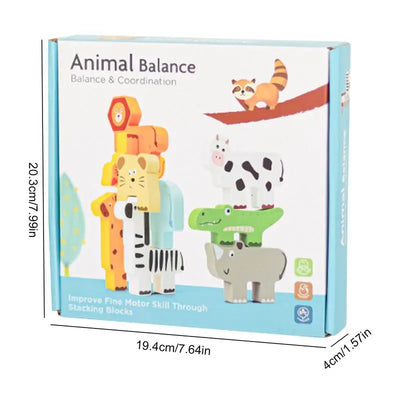 Animal Balance Stacking Blocks Set