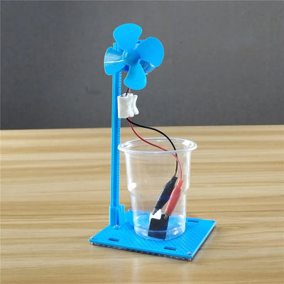 DIY Brine Power Fan Science Toy for Kids