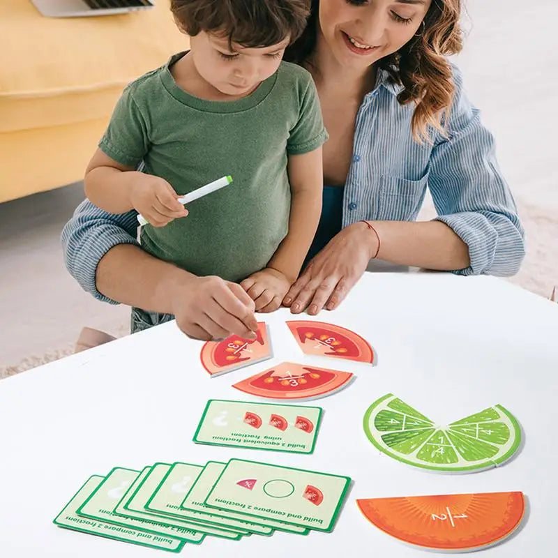 Fruit Fraction Math Toy for Early Learning