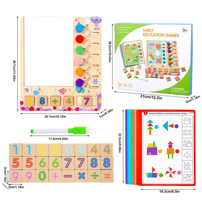 Colorful Math Matching Blocks Game