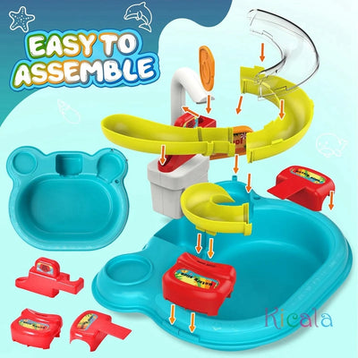 Kids Kitchen Sink and Fishing Toy Set