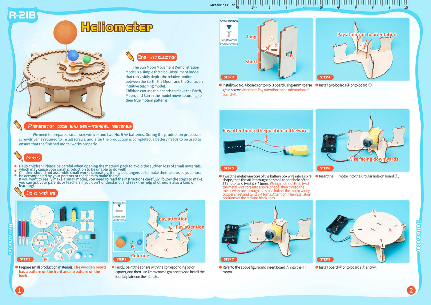 DIY Earth Moon Sun Rotation Kit