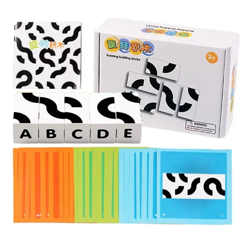 Rotating Puzzle Building Blocks for Brain Development