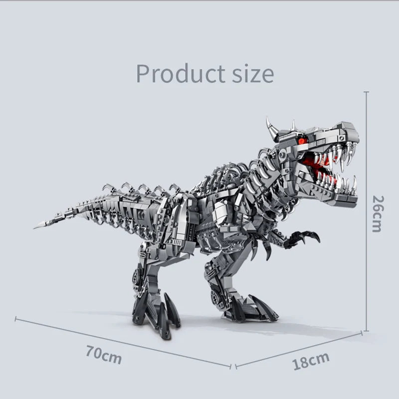 Dinosaur Building Blocks Set – Large T-Rex with Lights