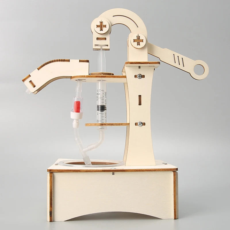 Wooden Pump Machine Science Puzzle