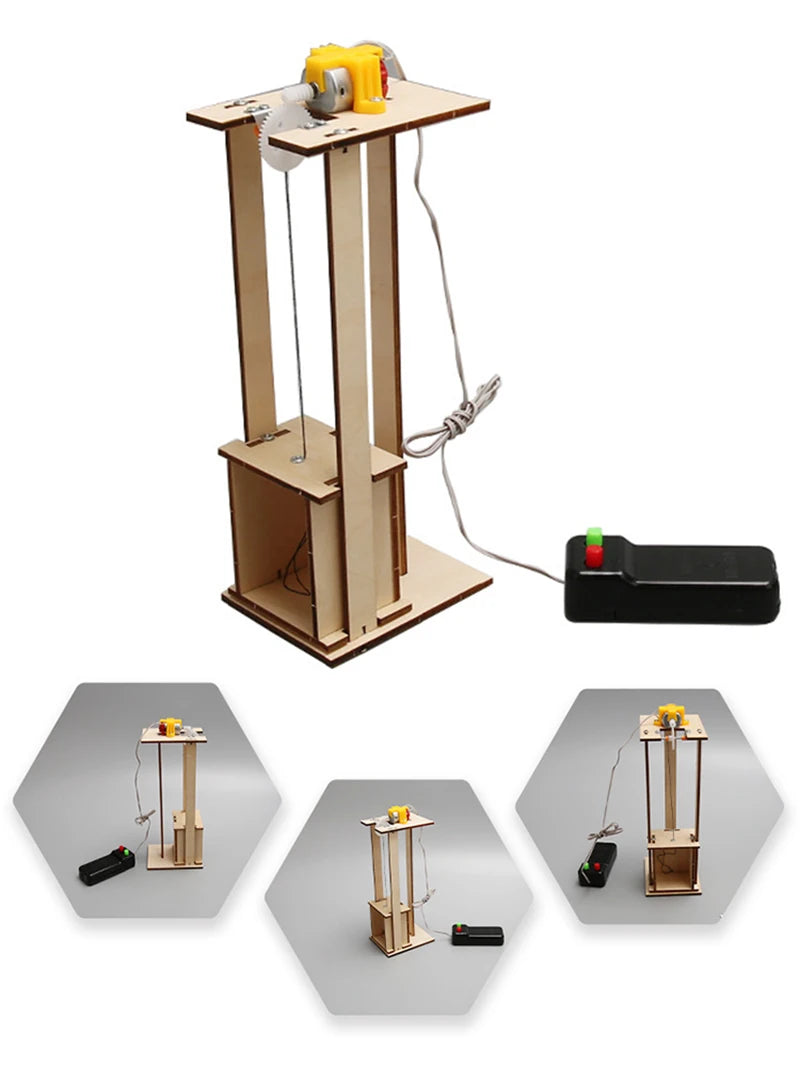 Wooden Elevator Model Science Kit