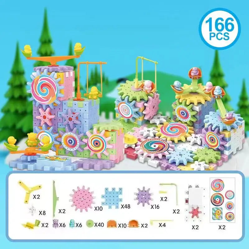 STEM Gear Building Set – Motorised Blocks & Rail Car