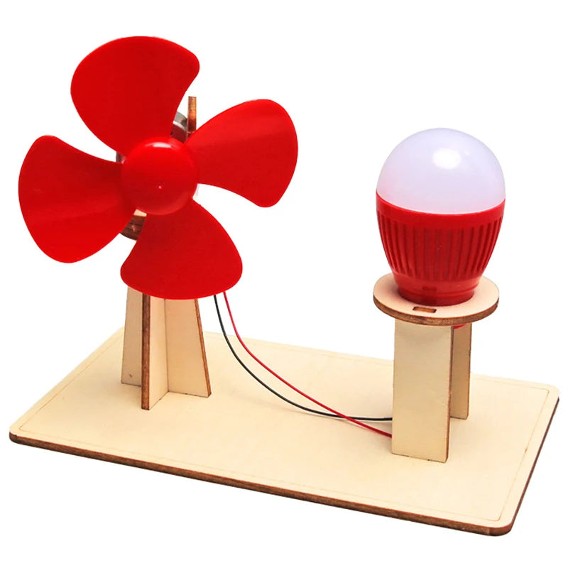 Wooden Hand Generator STEM Toy