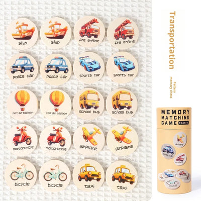 Wooden Memory Puzzle – Focus & Learning Game for Kids
