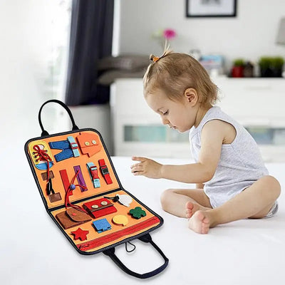 Montessori Sensory Quiet Book for Travel Learning