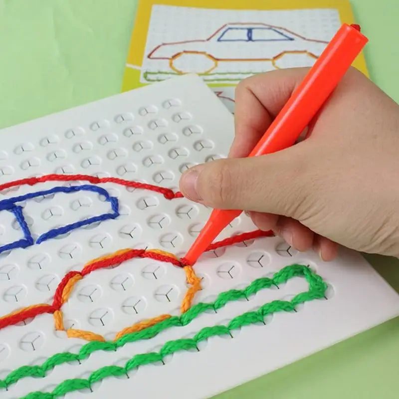 Colorful Threading Toy for Toddlers