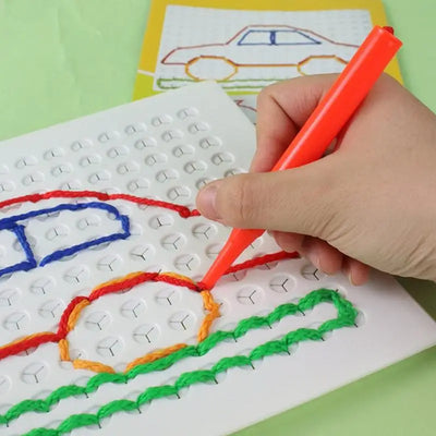 Colorful Threading Toy for Toddlers