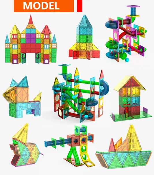 Magnetic Construction Set – STEM Learning Tiles for Kids