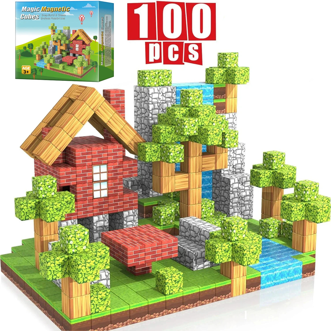 Magnetic STEM Building Set – 100pcs