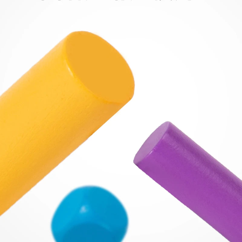 Montessori Activity Board – Wooden Bead & Clip Toy